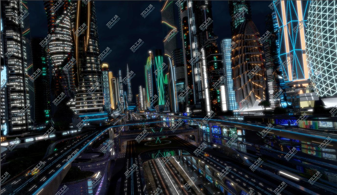images/goods_img/20210113/3D Future City. Night. Main Street/3.jpg
